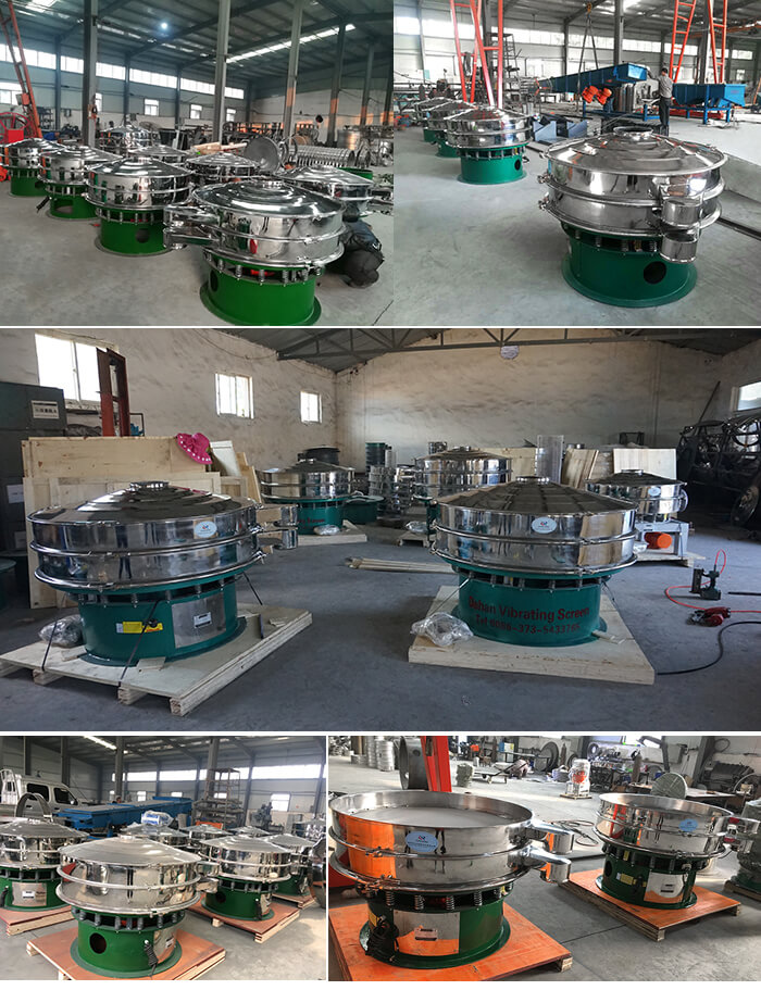 展示廳展示旋振篩，批量展示不銹鋼振動(dòng)篩，包裝氣體保護(hù)振動(dòng)篩，批量展示碳鋼旋振篩